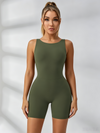 Hollow Out U Back High-Support Scrunch Bum Romper