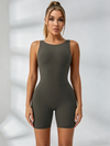 Hollow Out U Back High-Support Scrunch Bum Romper