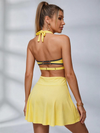 Sexy Contrast Color Stripe Hollow Out Jumpsuit