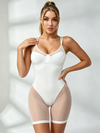 Double‑Strap Sheer‑Mesh Low‑Back Romper
