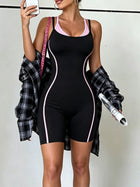 Slim Fit Sleeveless Yoga Bodysuit Sport Romper