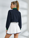 Half-Zip Windbreaker Tennis Set