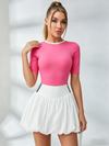Cropped Bubble Skirt Tennis Set