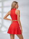 Contrast Collar Racerback Tennis Set