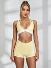 Contrast Color Stripes Short Tracksuit