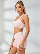 Pink Gingham Crisscross-Back Active Set