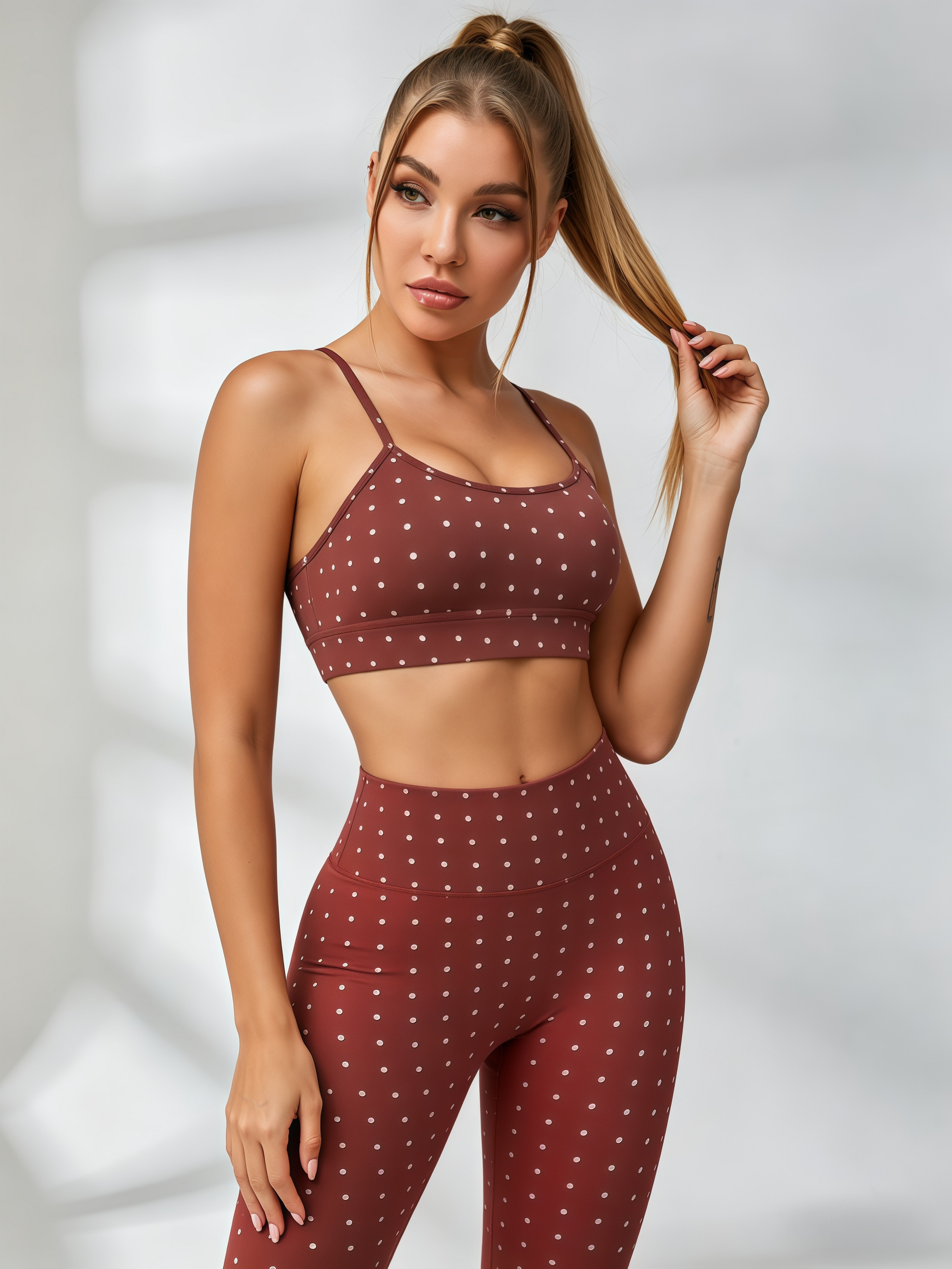 Polka Dot Adjustable Workout Set