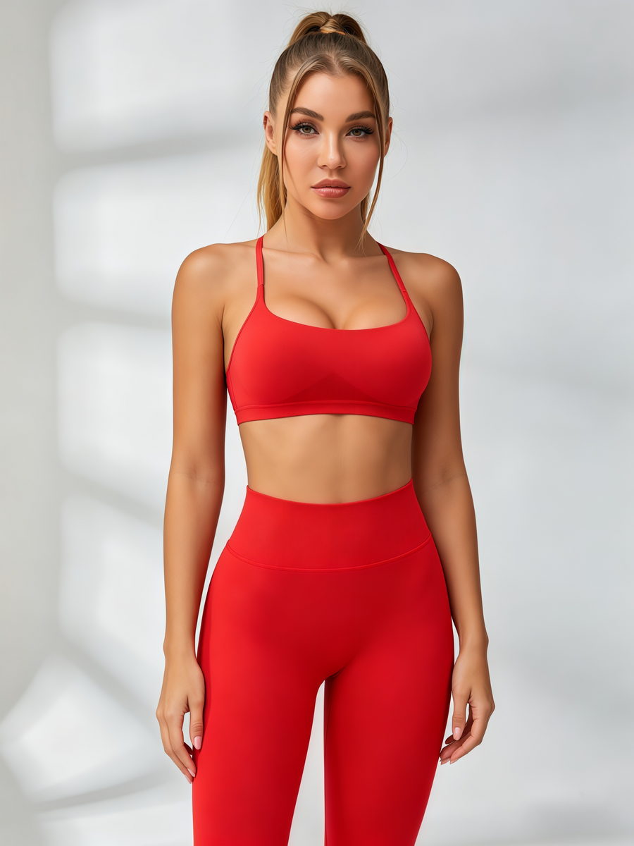 Deep V Back Cross-Back Workout Set