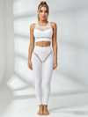 Mesh-Panel White Workout Set