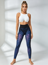 Strappy-Back Sports Bra & Gradient Leopard Leggings Set
