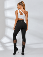 Super Sexy Cutout One Shoulder Mesh Buckle High Waist Hip-lift Tracksuit