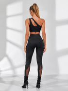 Super Sexy Cutout One Shoulder Mesh Buckle High Waist Hip-lift Tracksuit