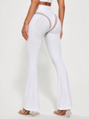 Mesh Patchwork Long Sleeve Flare Leg Yoga 2‑Piece Set