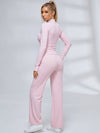 Zip‑Up Layering Flared Leggings 3‑Piece Set