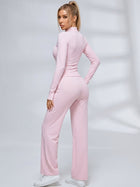 Zip‑Up Layering Flared Leggings 3‑Piece Set