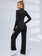 Zip‑Up Layering Flared Leggings 3‑Piece Set