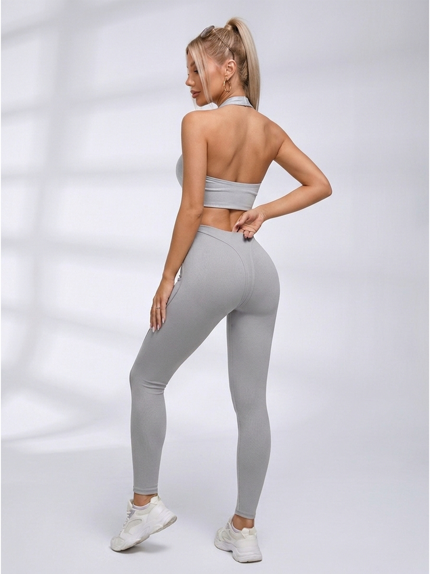 Seam Stitching 2‑Piece Workout Activewear Set