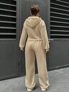Casual Hooded Tracksuit Soft Loose 2 Piece Outfit