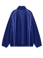 Satin Track Suit Side Stripe 2 Piece Outfit