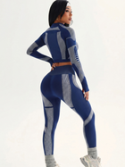 Sculpting Patterned Activewear Crop Top & Leggings Set