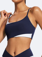 Women's Contrast Stripe Sports Bra & Leggings Set