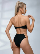 Strapless Chain Decor Two Piece Bikini