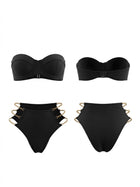 Strapless Chain Decor Two Piece Bikini