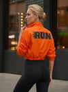 Anti-UV Drawstring Zipper Pocket Quick-dry Cropped Jackets