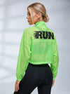 Anti-UV Drawstring Zipper Pocket Quick-dry Cropped Jackets