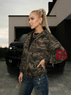 Feamle Pocket Camouflage Hoodie