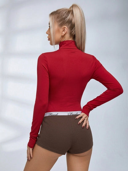 Zipper Stand Collar Jackets