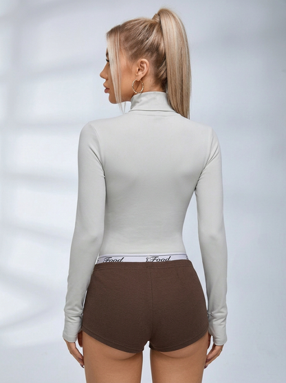 Zipper Stand Collar Jackets