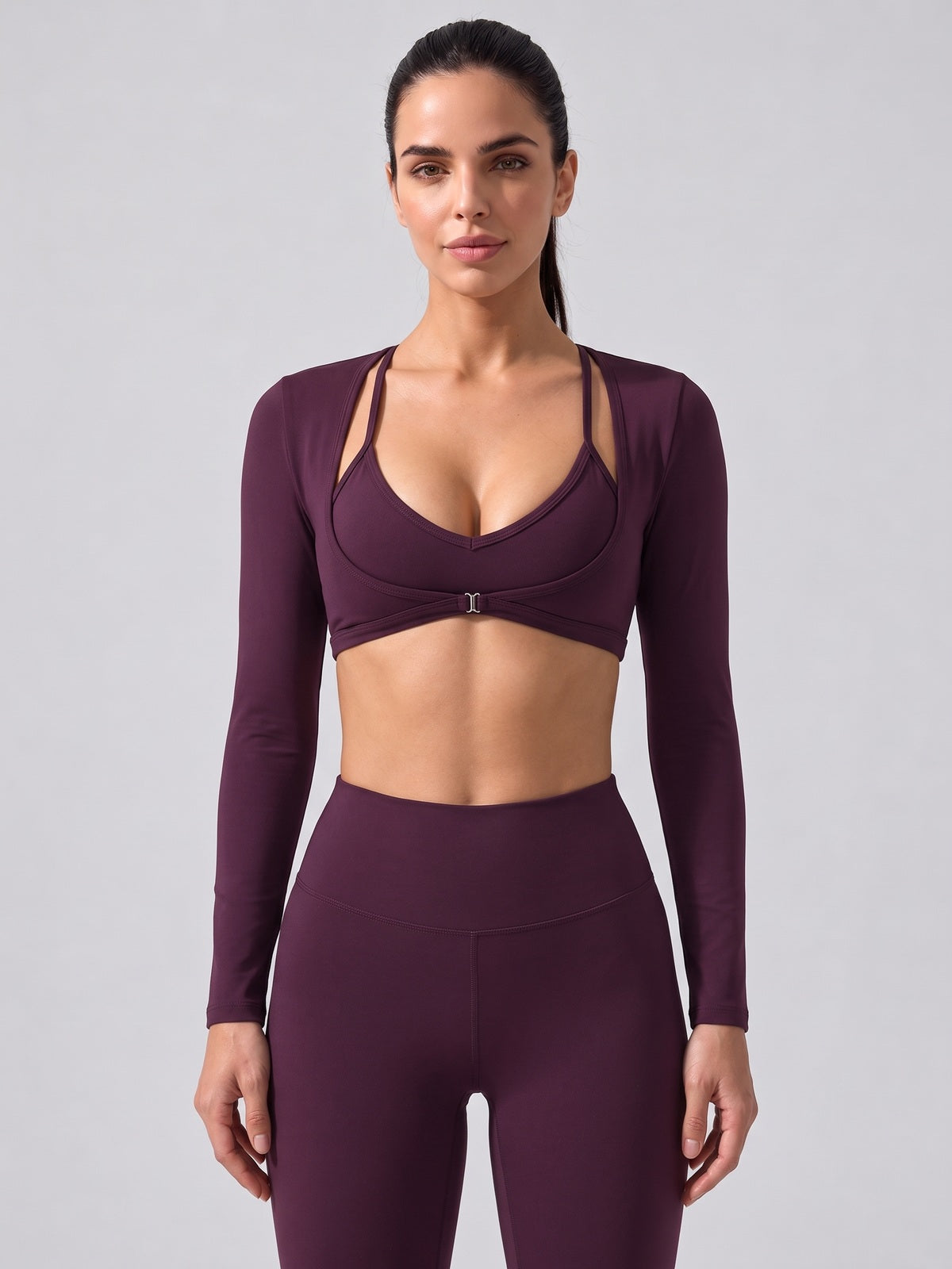 Women's Cropped Long Sleeve Shrug