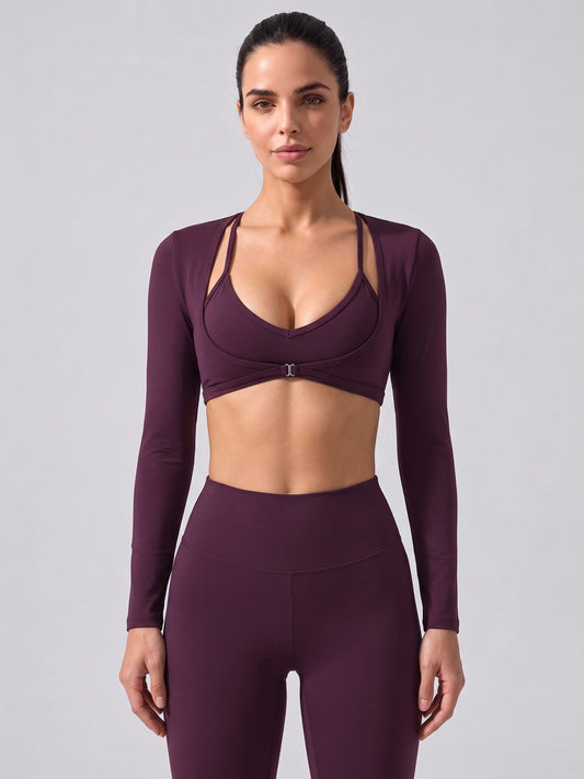 Women's Cropped Long Sleeve Shrug