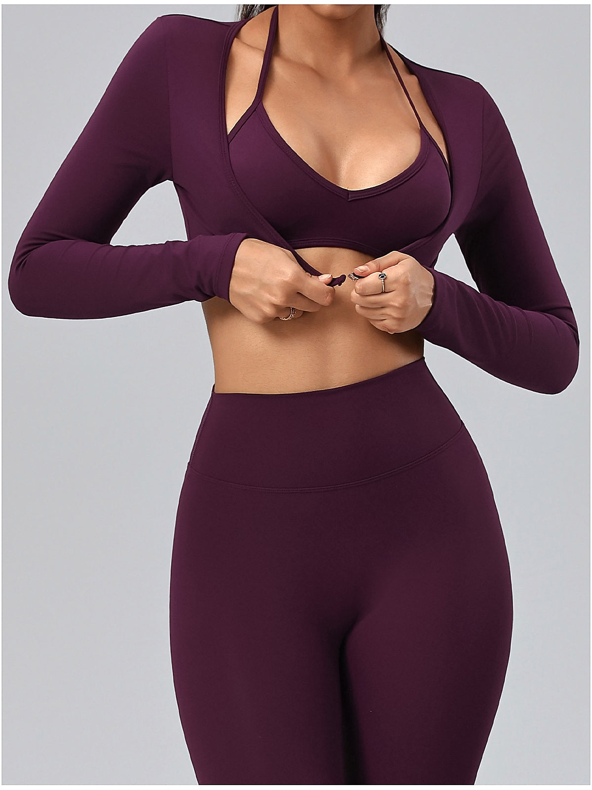 Women's Cropped Long Sleeve Shrug