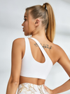 One-Shoulder Cutout & Gold Snake Print Workout Set