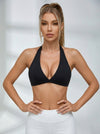 Deep V Collar Backless Sports Bras