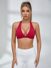 Deep V Collar Backless Sports Bras