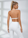 Deep V Collar Backless Sports Bras