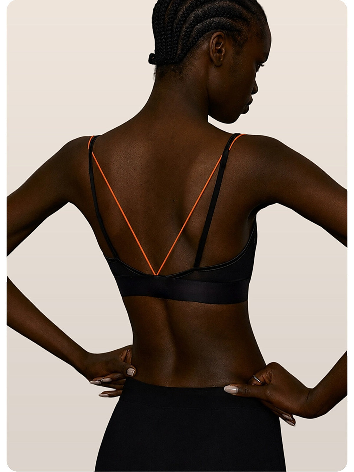 Women's Color Block Sheer Mesh Sports Bra with Removable Pads