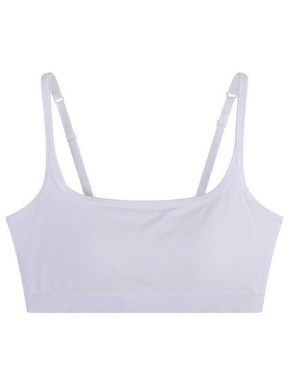 Women's Ribbed Scoop Neck Wireless Bralette