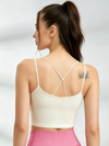Ribbed Crisscross Back Cami & Hot Pink Ribbed High-Waisted Legging Set
