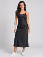 Elegant V-Neck Satin Slip Dress