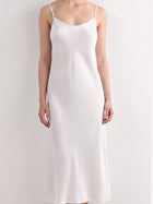 Elegant V-Neck Satin Slip Dress
