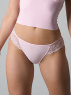 Lace Trim Mid-Rise Panties
