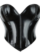 Glossy PU Strapless Waist Trainer Corset