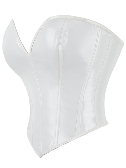 Glossy PU Strapless Waist Trainer Corset