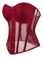 Sheer Mesh Strapless Corset Top