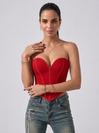 Sculpting Strapless Sweetheart Corset Top