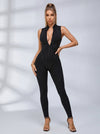 Trendy Zipper Peach Booty Jumpsuit